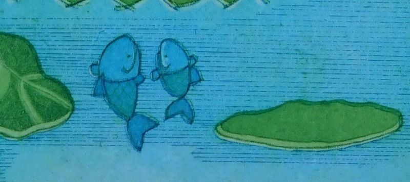 マルマくんかえるになる　さかなたちの絵