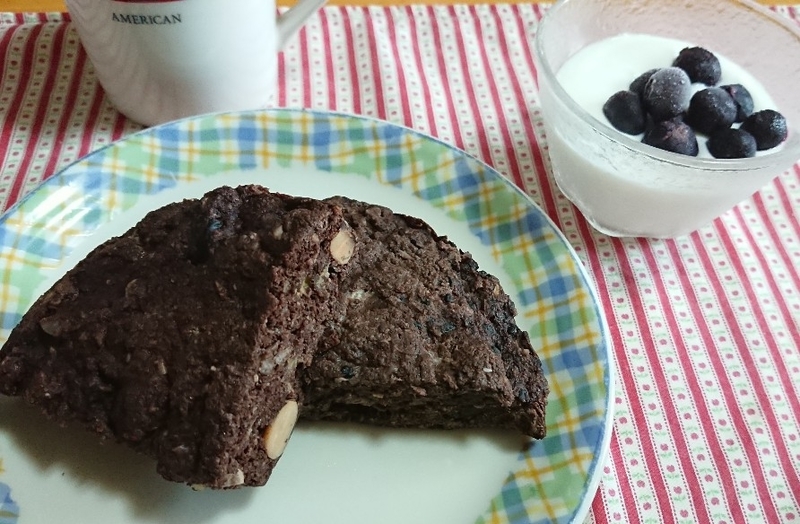 朝食おからのケーキ