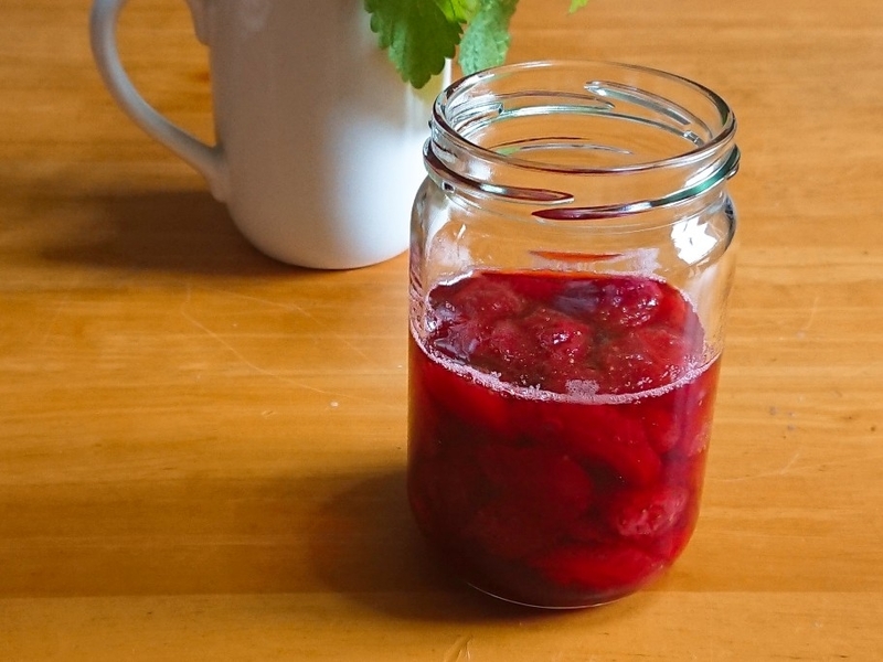 いちごジャムの出来上がり