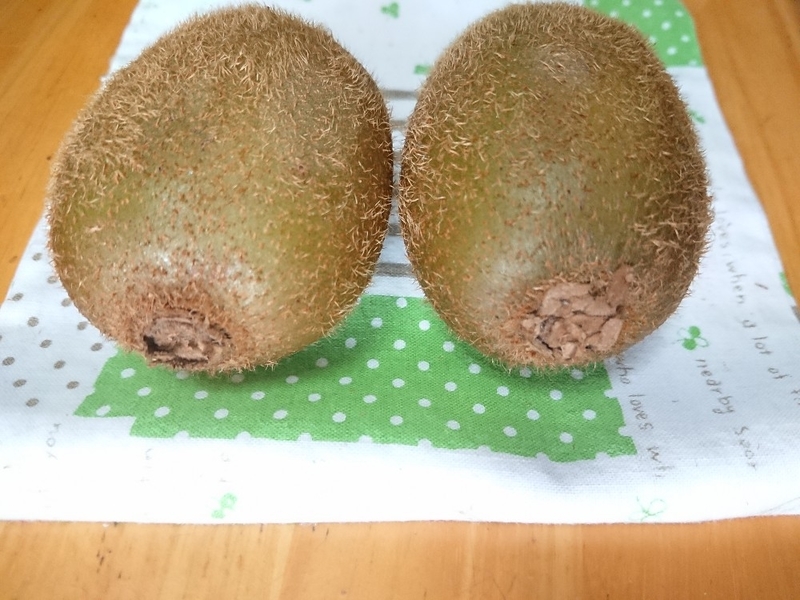 キウイの大きい方のヘタ