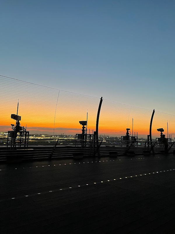 展望デッキからの眺め　夕焼け