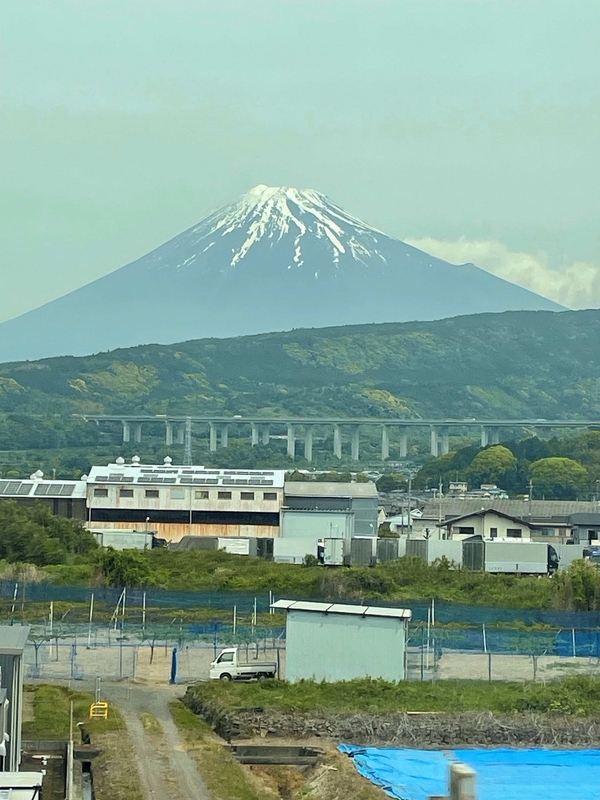 富士山の中ほどまで見えた