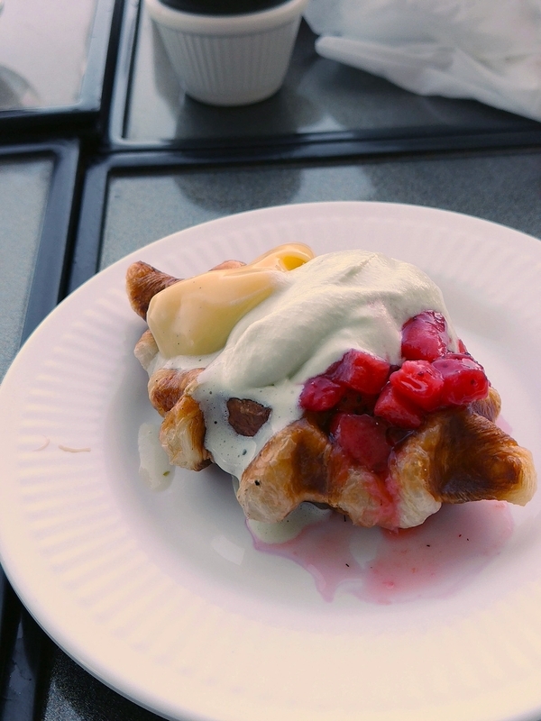 クロッフルできたて