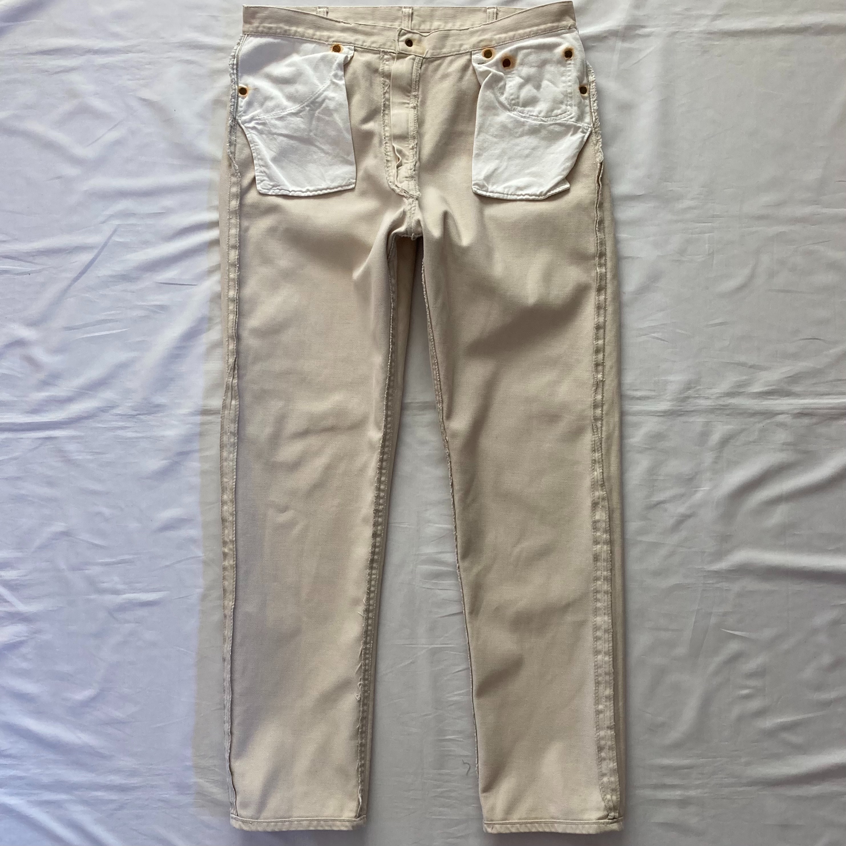 1405 911B 白 コットンピケパンツ 60's LEVI'S 911B PIQUE PANTS 1405 911B 白 コットンピケパンツ 60's LEVI'S 911B PIQUE PANTS