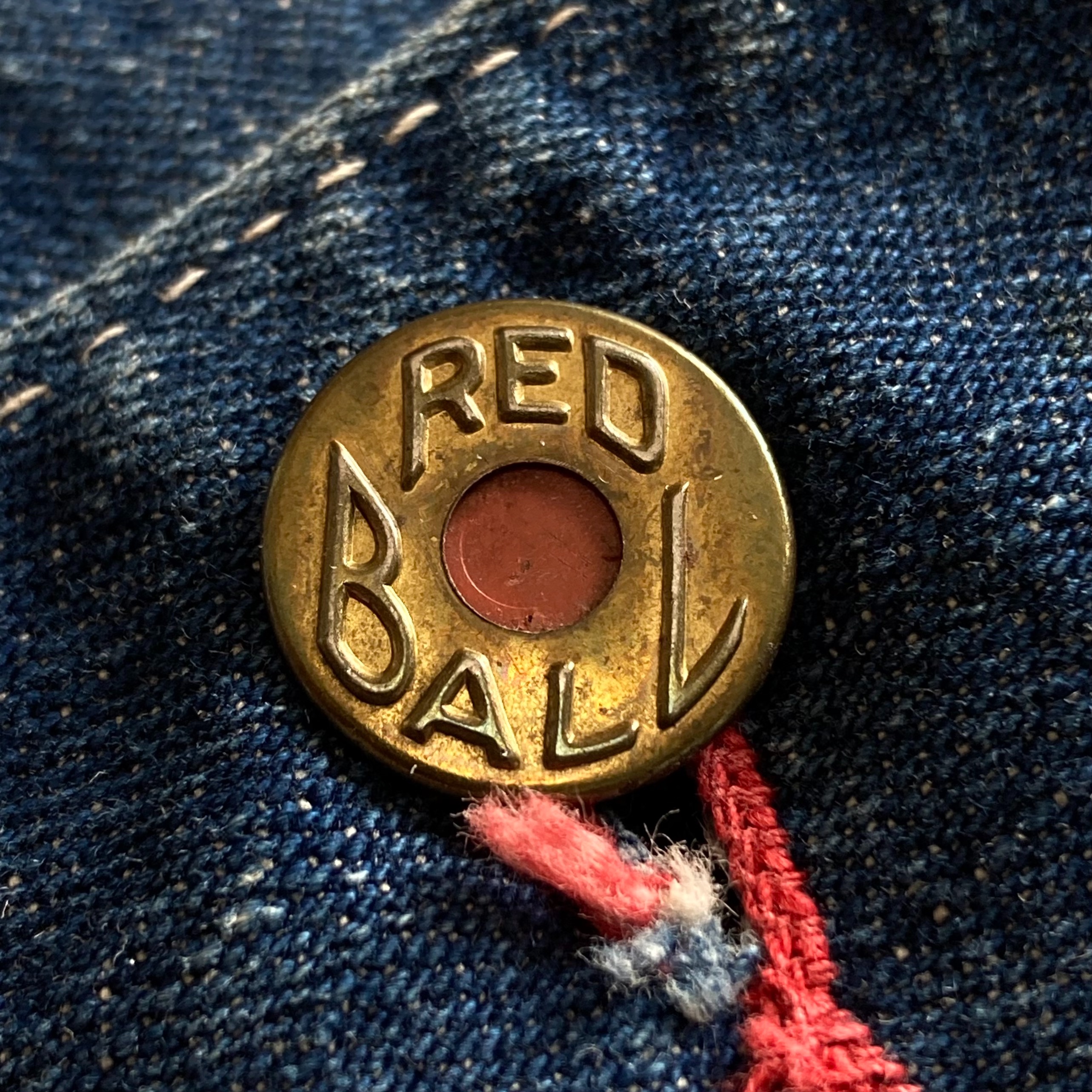 【40s】レッドボール　カバーオール ◆古着オリジナルヴィンテージデニムGジャン 40s】レッドボール カバーオール ◇古着オリジナルヴィンテージ