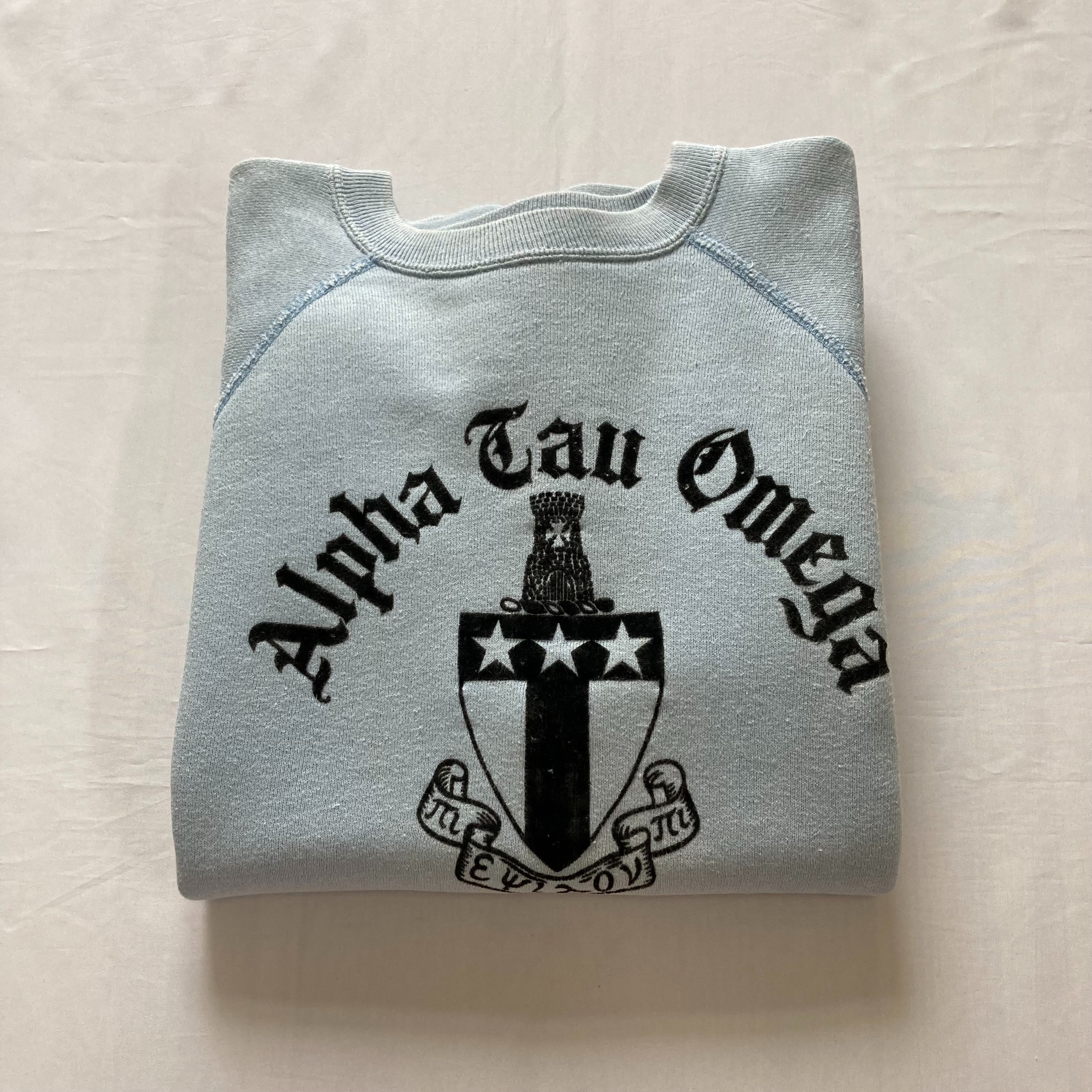 1546 黒フロッキー ビンテージ スウェット アーテックス 60's ARTEX