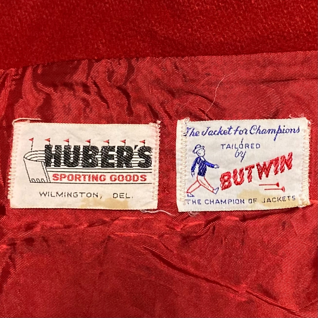 古着Vintage『BUTWIN』リバーシブルウールスタジャン刺繍デザイン
