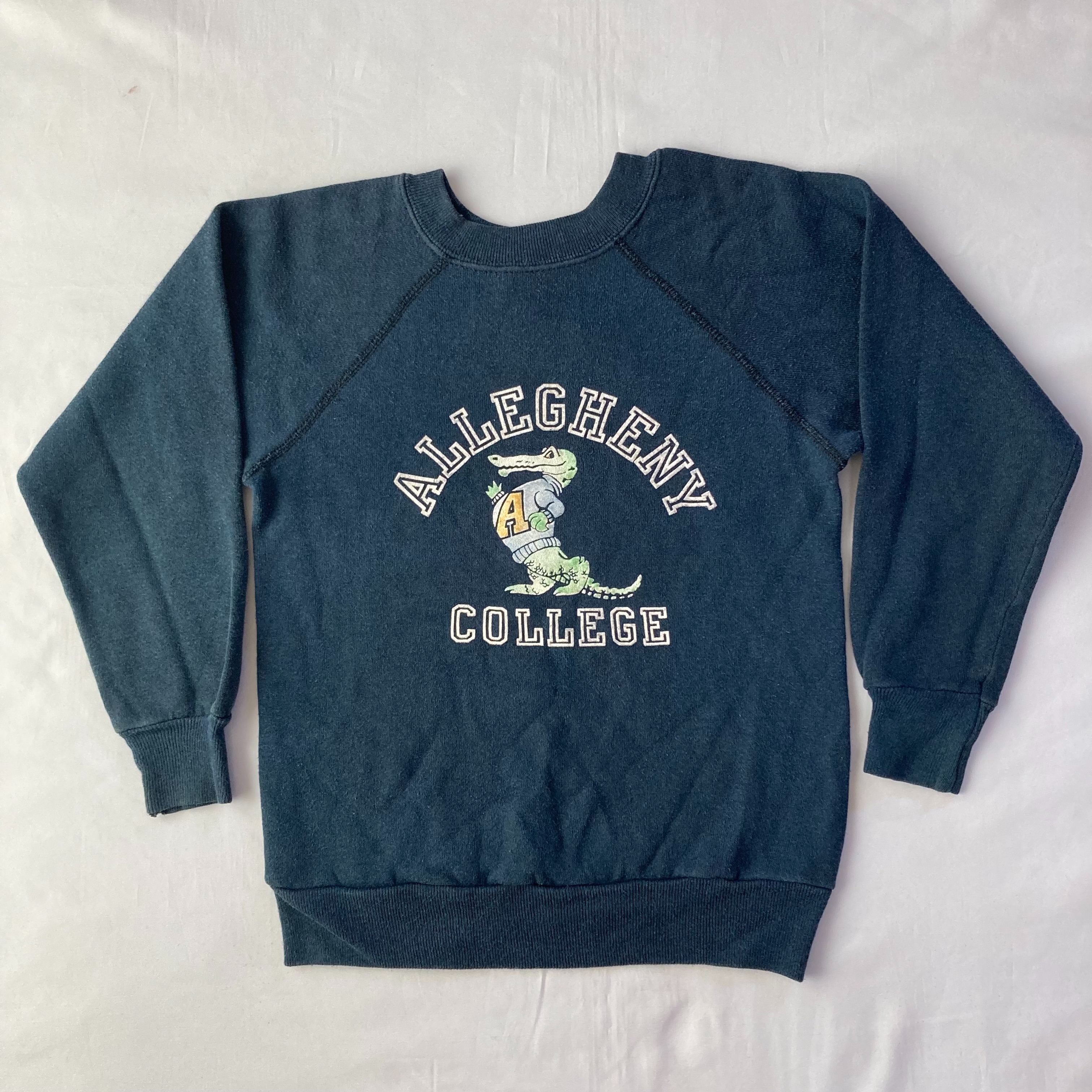 70s vintage sweat フロッキー　カレッジスウェット 70s ヴィンテージ スウェット カレッジ フロッキープリント | 旅
