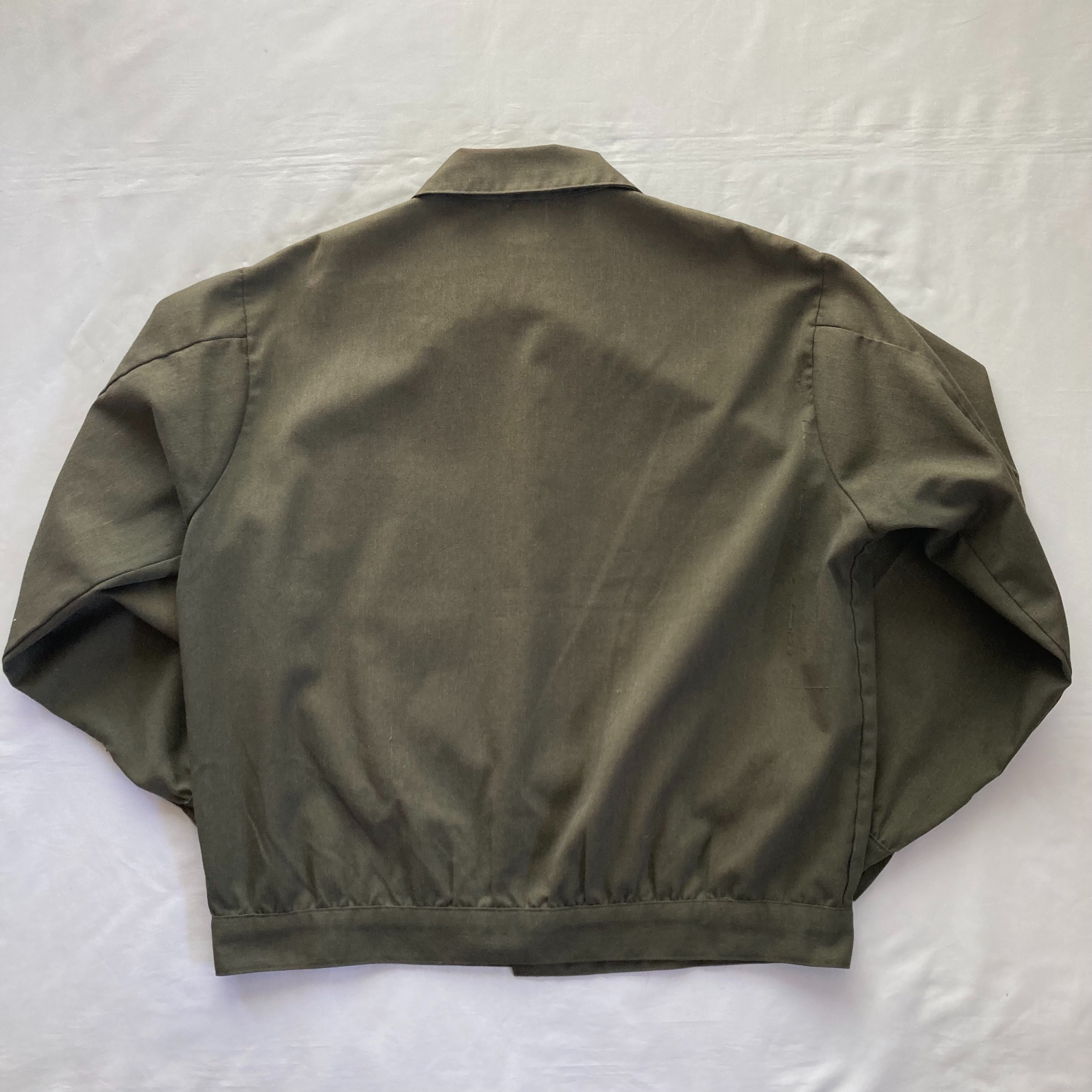 NEVER RIPUM 50s ジャケット 50's～ NEVER RIPUM 2ポケ ワークジャケット モスグリーン 実寸