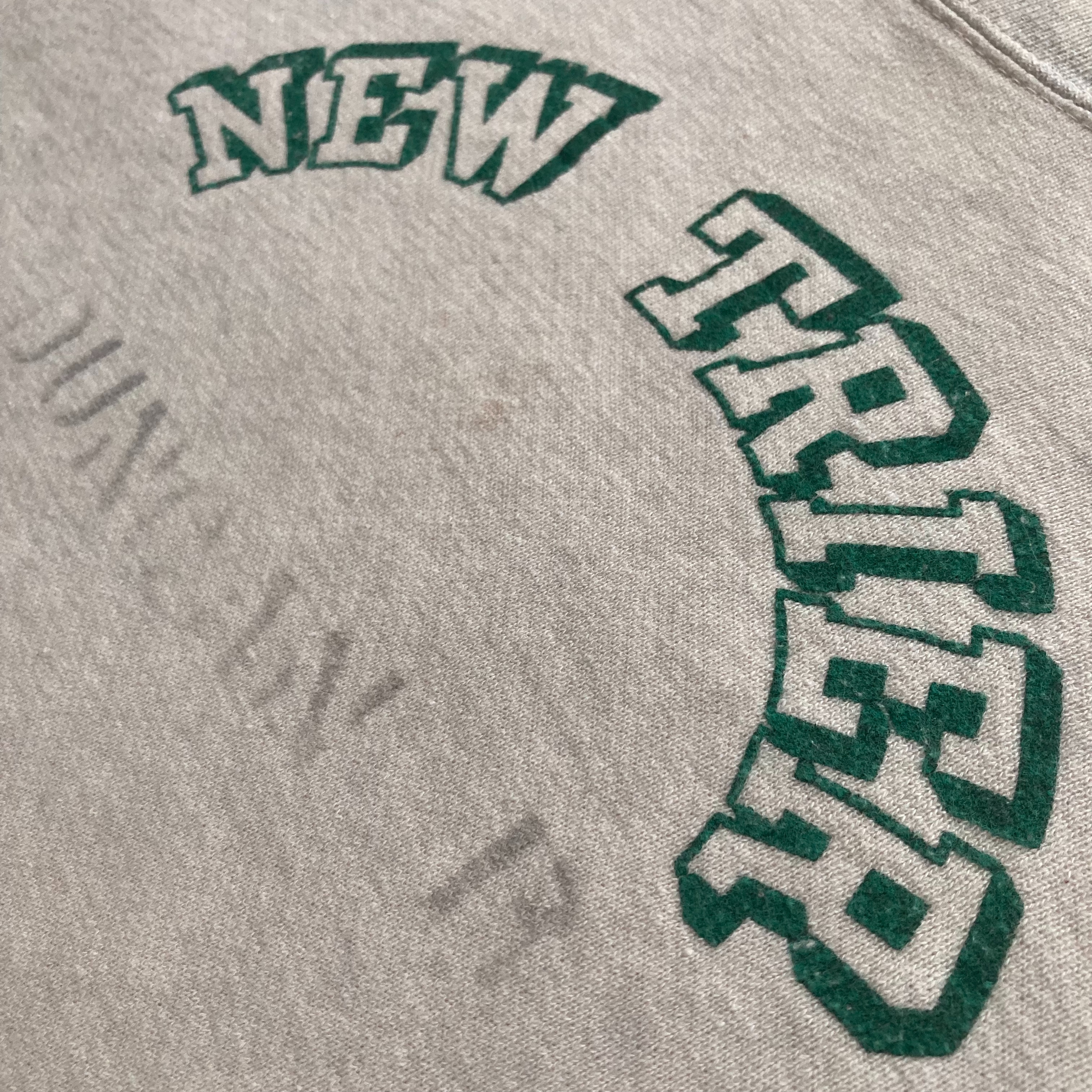 50s 60s ヴィンテージ スウェット 前V 白 ビッグサイズ 50〜60's Vintage sweatshirt 前V 古着 us古着 ヴィンテージ