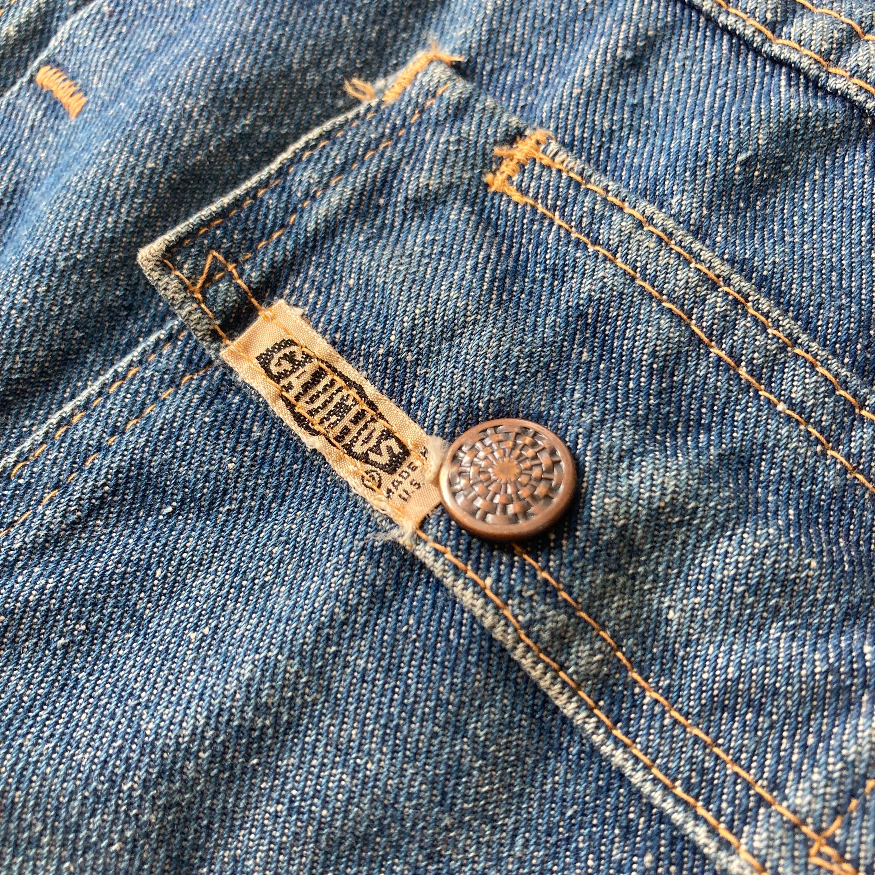 GAUCHOS デニムジャケット USED 2226 GAUCHOS 70's80's ビンテージ デニムジャケット オリジナル