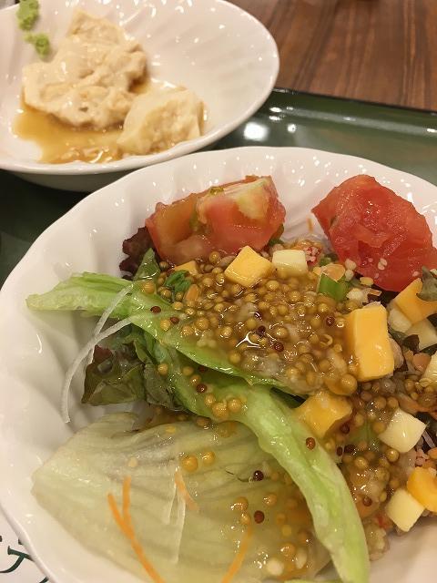 ホテルビュッフェ(サラダ・湯葉豆腐)