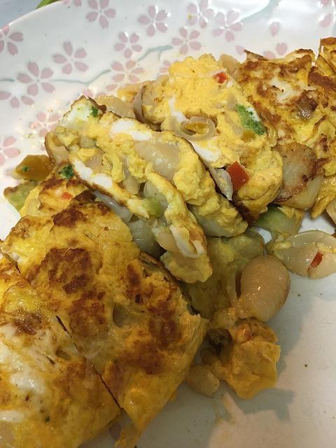 彩りサラダ野菜ミックスを使った厚焼き玉子3