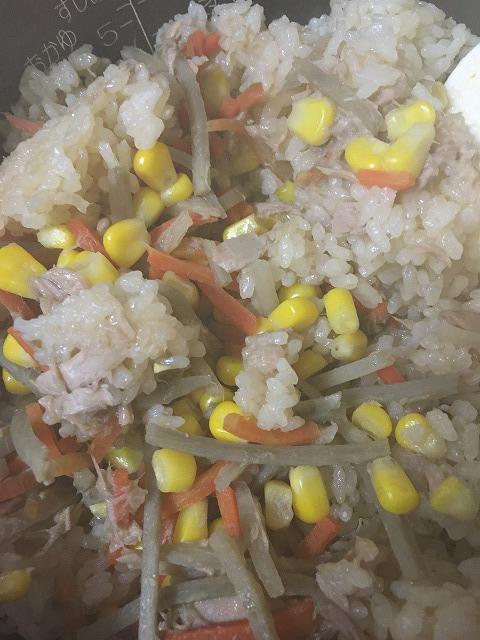 ごぼうにんじんミックスを使った炊き込みご飯2