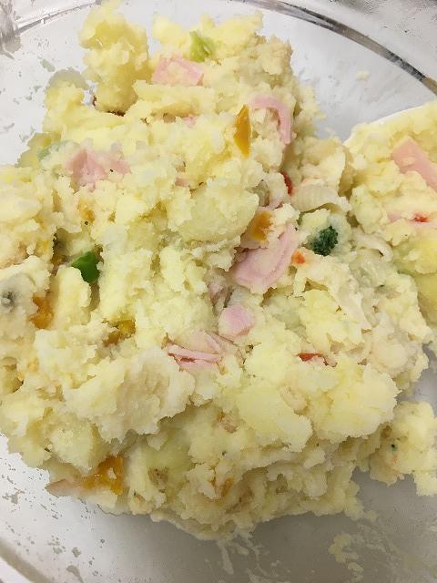 彩りサラダ野菜ミックスを使ったポテトサラダ2