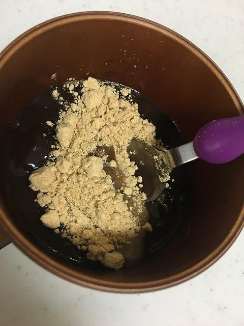 おしるこ きな粉がけ