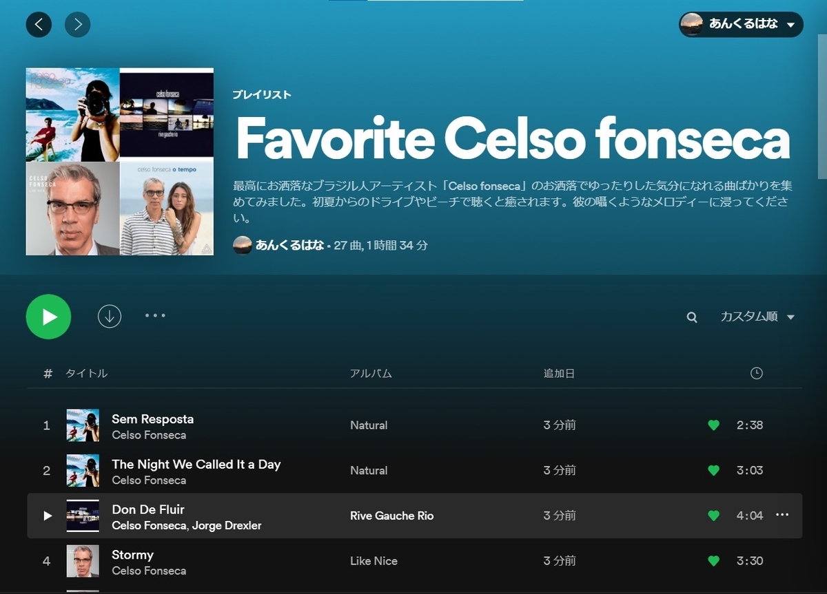 わたしのプレイリストは、Celso fonseca！静かでお洒落な音楽を捜してるあなたへ