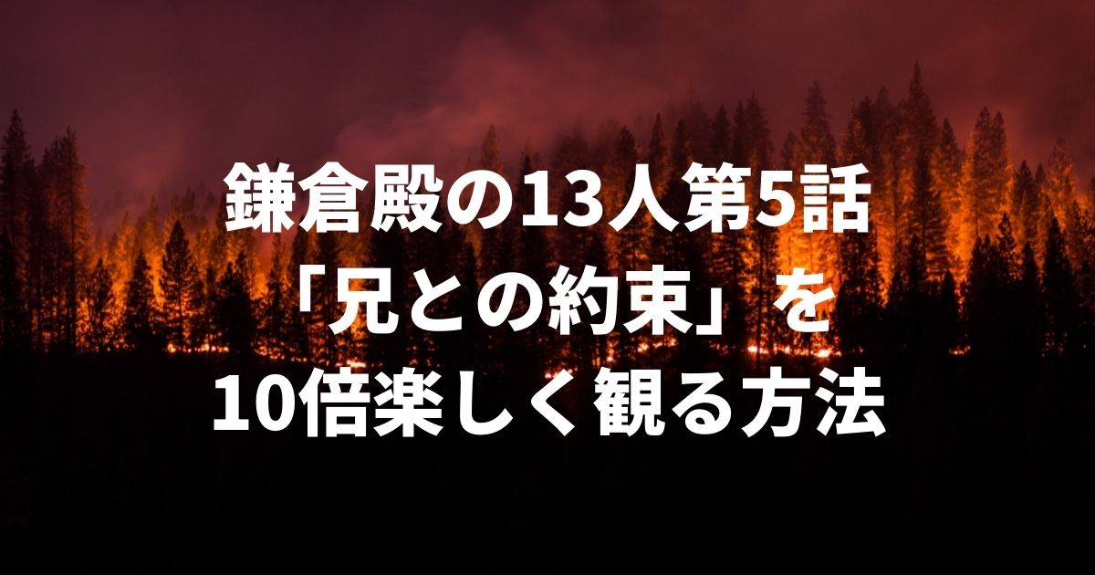 鎌倉殿の13人視聴ガイド