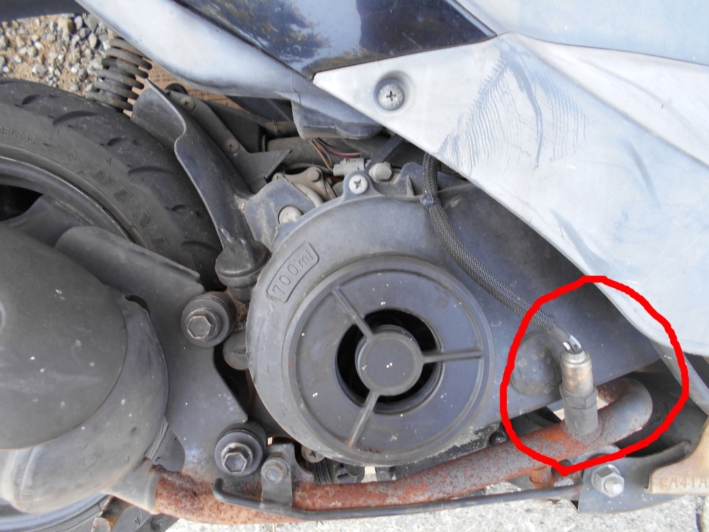 原付の直し方 後輪 交換 ホイールついたまま2 篇 - はなたやんの原付記録