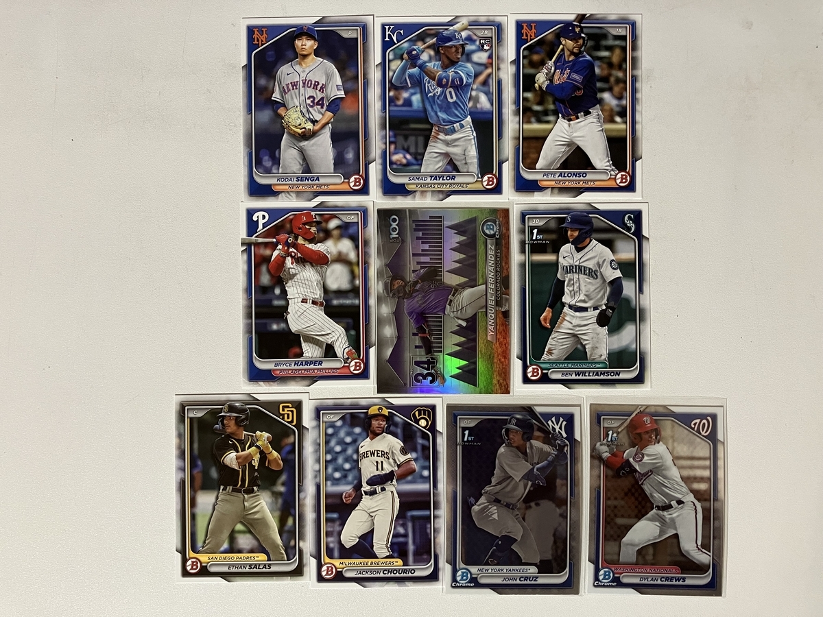 2024 Bowman Baseball Hobby Box 開封。 - 野球カードと私と。