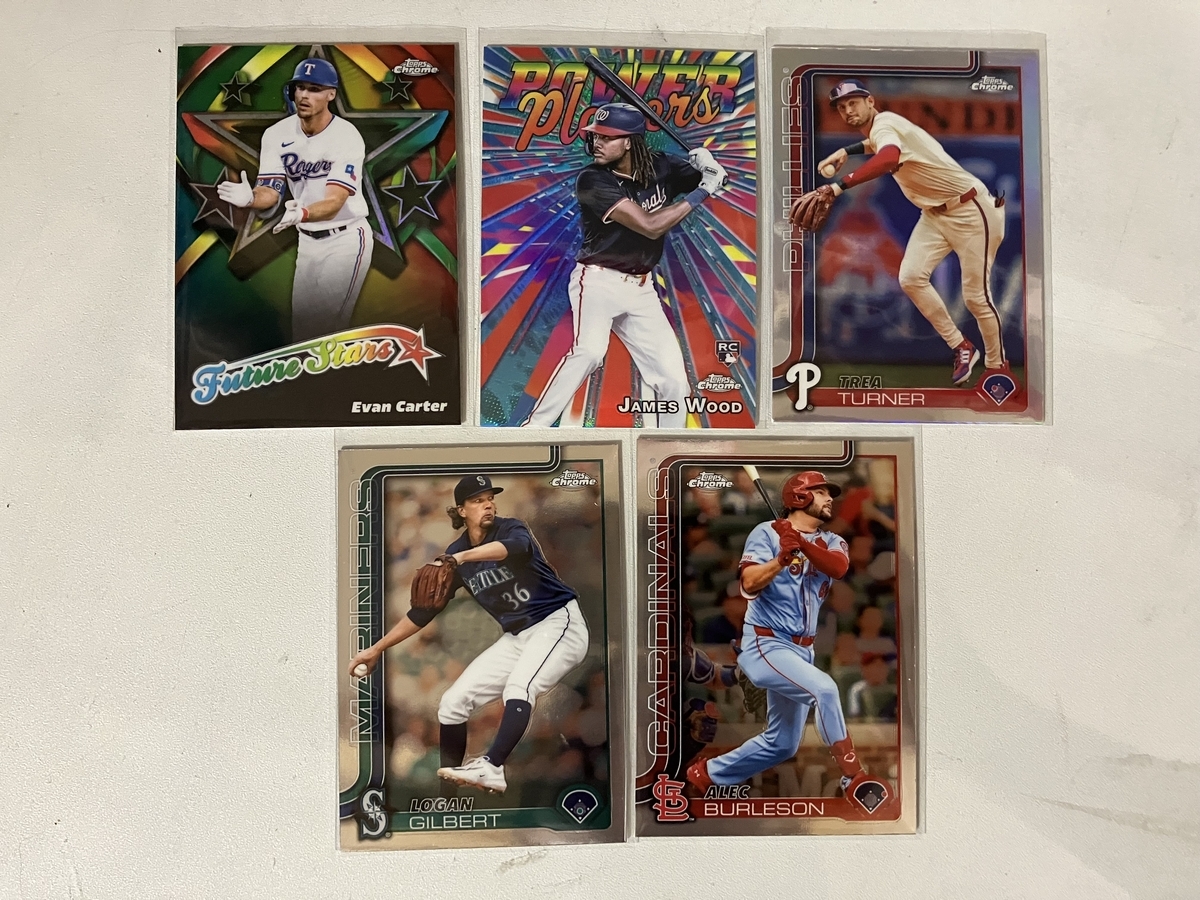 2025 Topps Chrome Baseball Jumbo Box 開封。 - 野球カードと私と。