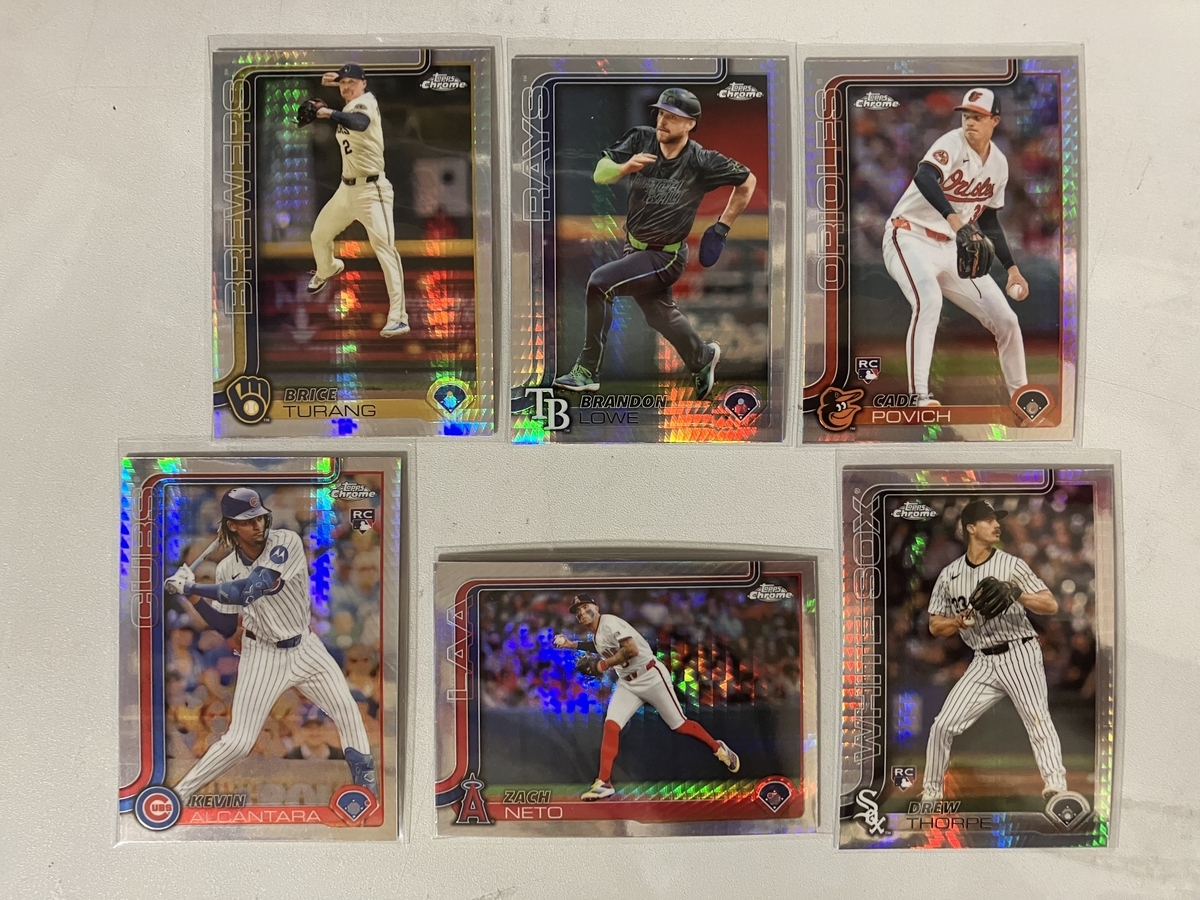 2025 Topps Chrome Baseball Jumbo Box 開封。 - 野球カードと私と。