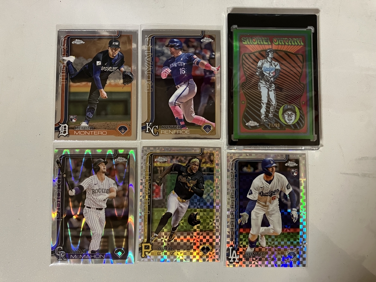 2025 Topps Chrome Baseball Mega Box 開封。 - 野球カードと私と。