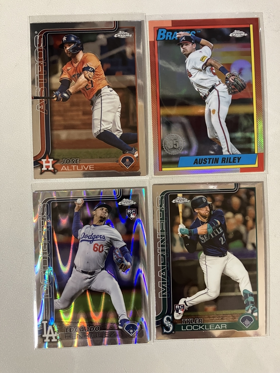 2025 Topps Chrome Baseball Value Box 開封。 - 野球カードと私と。