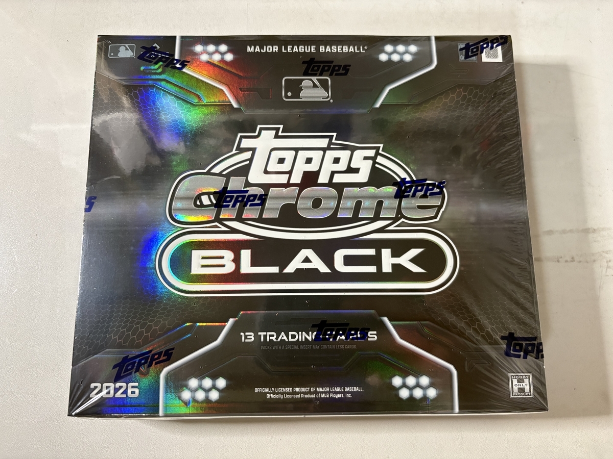MLB Topps Chrome Black 2026 新品未開封 1box 2026 Topps Chrome Black Baseball 開封。 - 野球カードと私と。