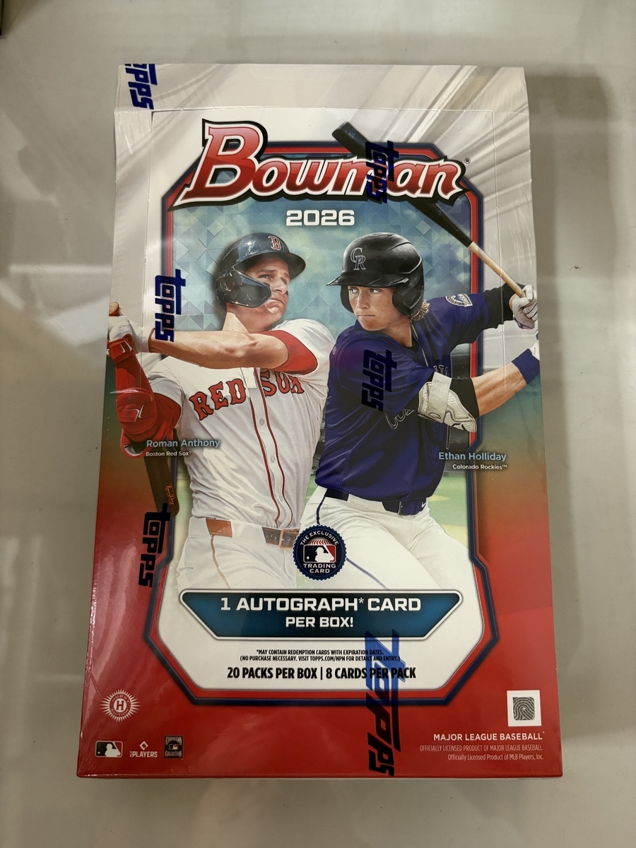 プロ野球カード 18 2026 Bowman Baseball Hobby Box 開封。 - 野球カードと私と。