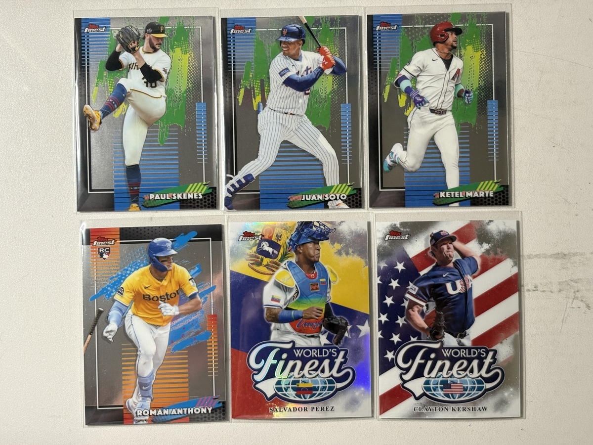 2026 Topps Finest Baseball Mega Box 開封。 - 野球カードと私と。