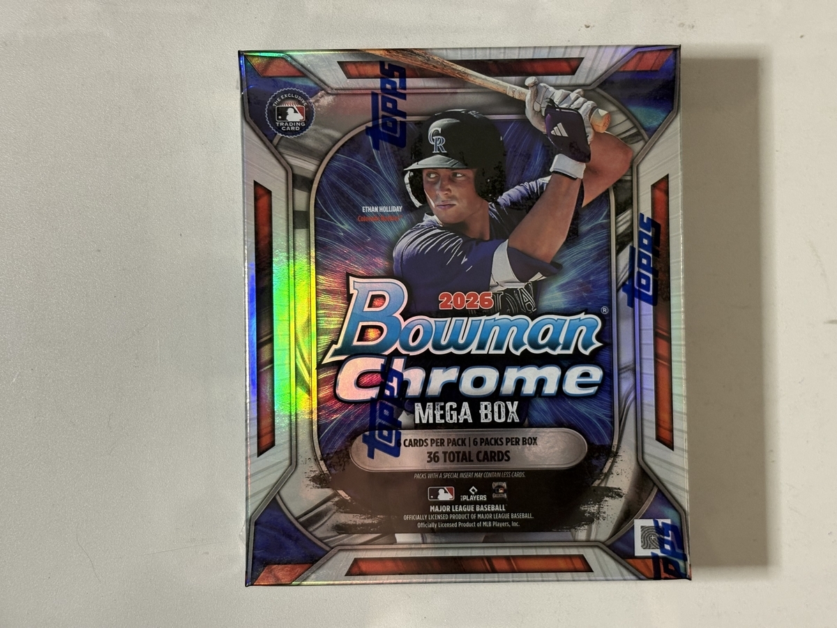 2026 Bowman Chrome Mega Box Baseball 開封。 - 野球カードと私と。