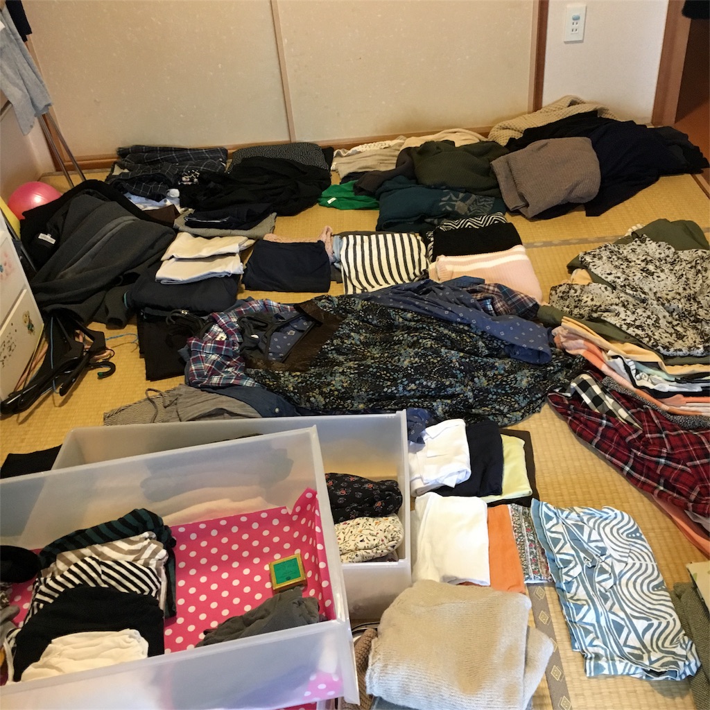 洋服の断捨離 さぁ 断捨離祭りのはじまりだ 悩めるママの日記