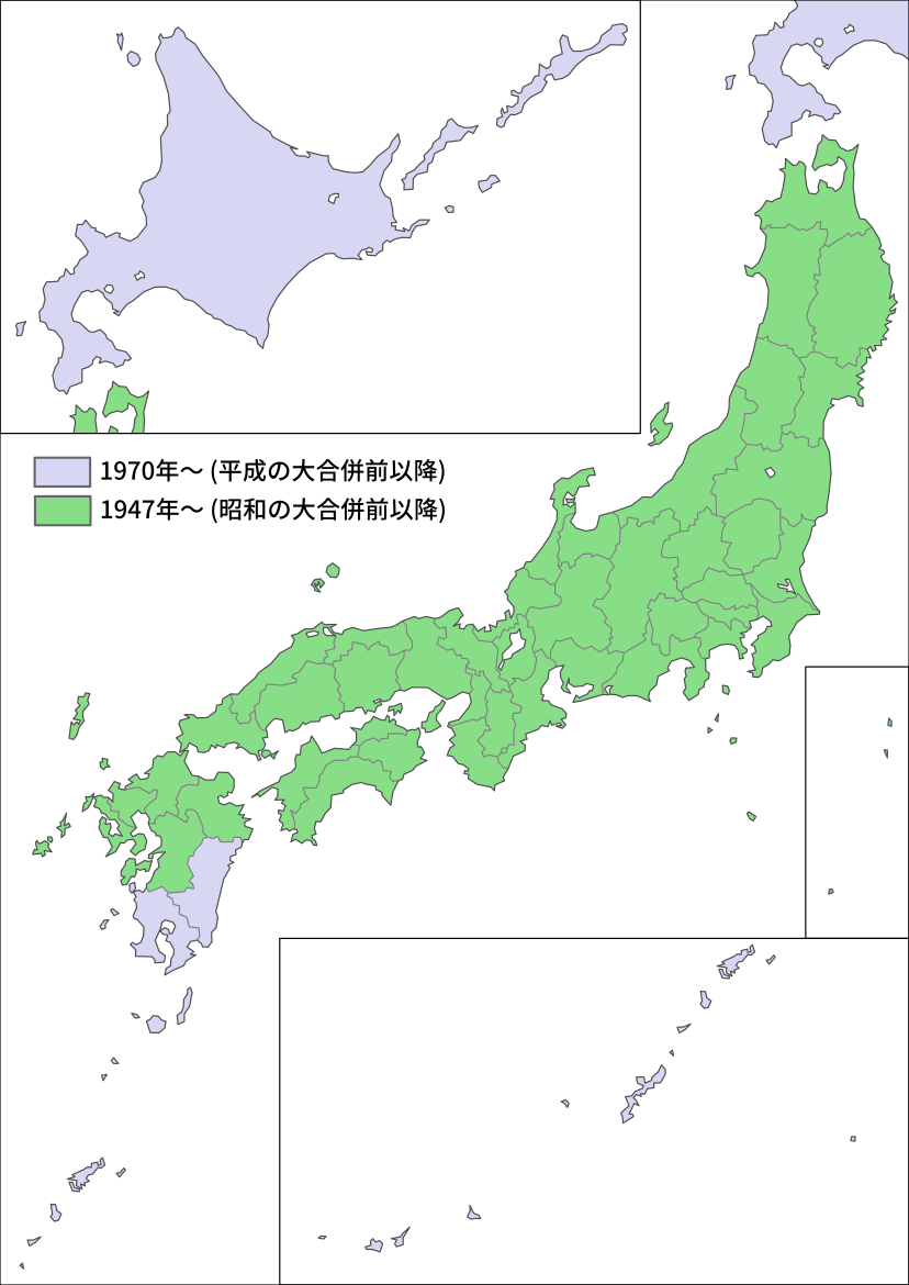 むかしの市町村境界マップ：更新情報(熊本県・大分県分)2026/1 - 地図