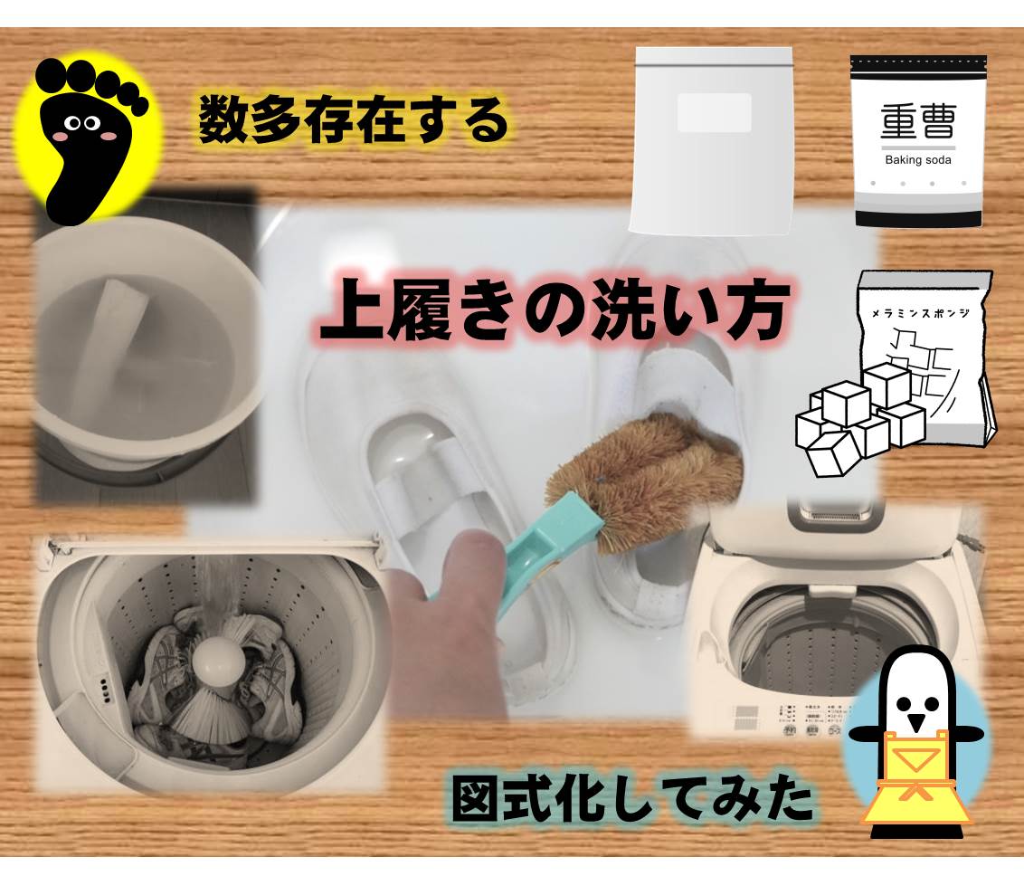 洗濯機？保存袋？数多ある「上履きの洗い方」の手順を図式化してみた - コドモくつ調査隊