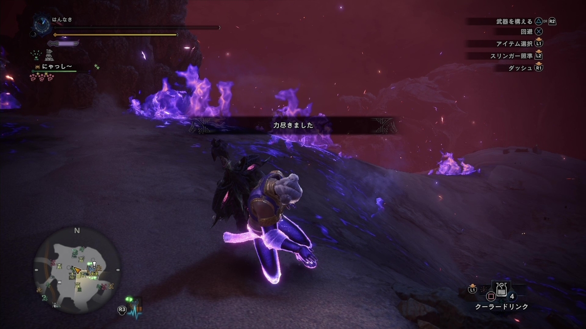 Monster Hunter World Iceborne Ps4版 歴戦に向けての修行 ナナテスカトリ 体力ゲージの確認は必須 はんなきの日常