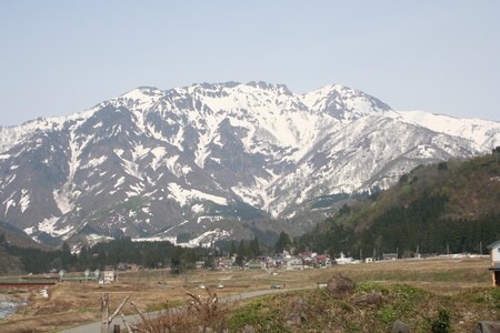 残雪の八海山