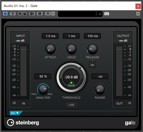 Cubase付属のGate