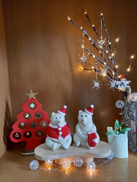 クリスマスオーナメントベツレヘムの星、フロストボールセット