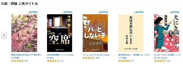 Amazon Kindle 小説・評論