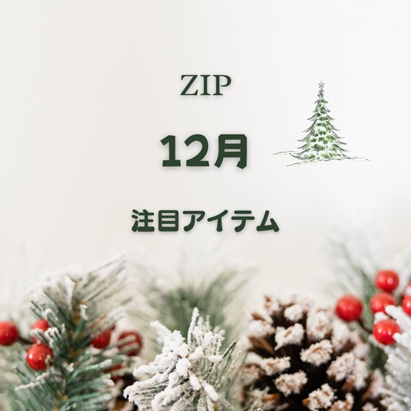 ZIP キテルネ 12月発売の注目アイテム