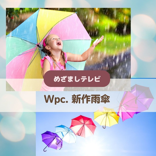 めざましテレビ Wpc 雨傘