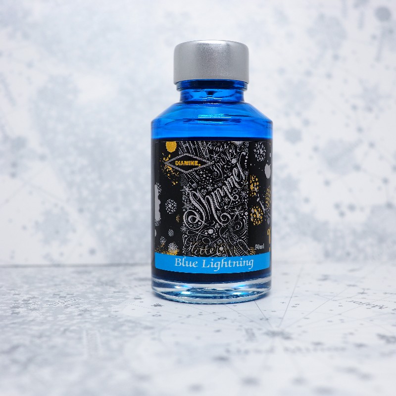 Lightning Drop Ink Diamine Blue Lightning : Ink Review: Diamine (Shimmertastic) Blue ...