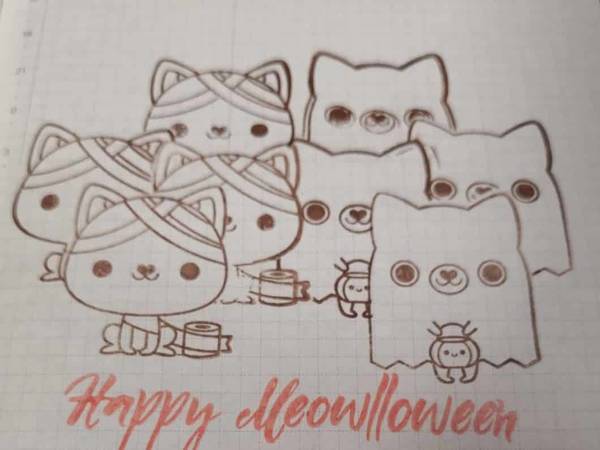 ハロウィンスタンプ完成
