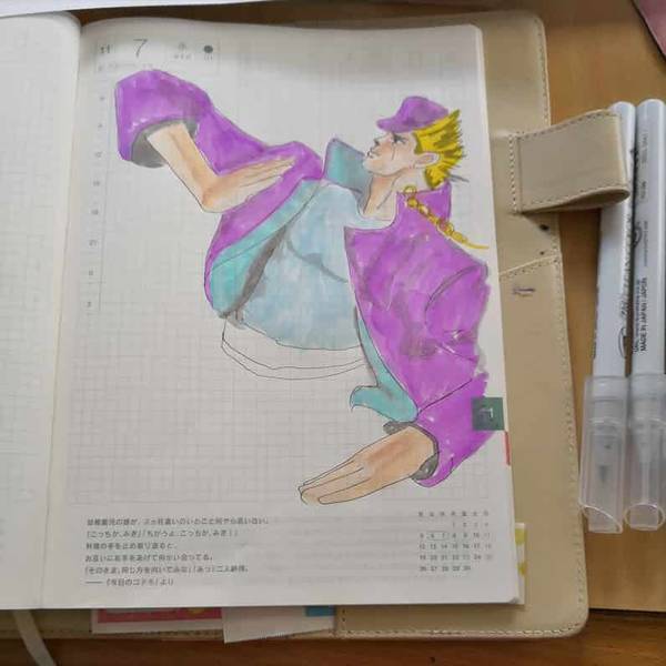 自分で書いたジョジョのイラスト