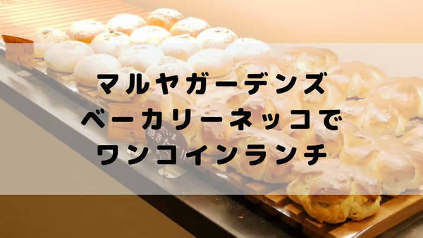 マルヤガーデンズベーカリーネッコでワンコインランチ
