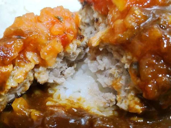 ハンバーグ断面