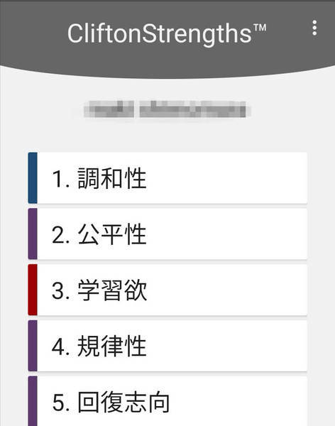 ストレングスファインダー