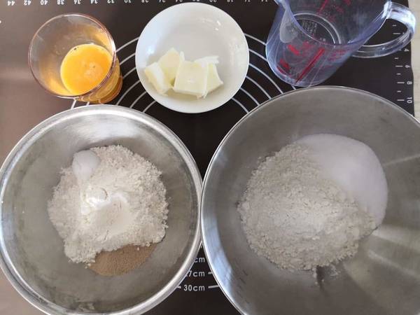 バターロールの材料
