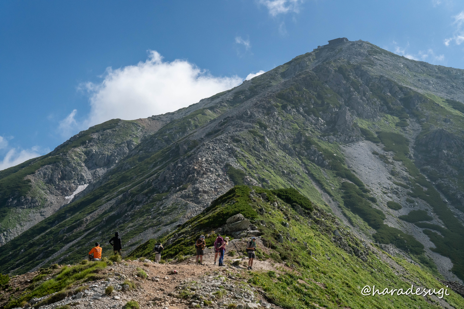 立山三山を反時計回りで歩きながら #TJAR2024 の選手たちを応援してき